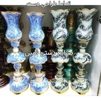 لاله شمعدان گل و پرنده چراغ هنری ناب ثمین