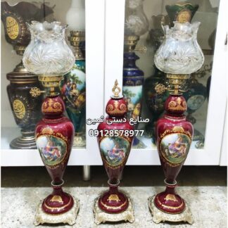 انواع ست چراغ شمعدان پایه برنزی (برنجی) اصل ایتالیایی لیلی مجنون