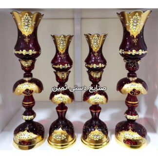 تولیدی چراغ شمعدان لاله طرح چک و تنگ نیزه ای