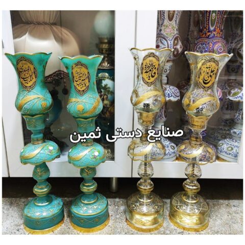 شمعدان لاله مذهبی چراغ کنار منبری هیئت