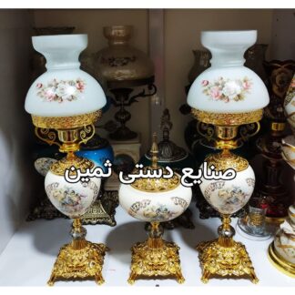 ست سه تیکه چراغ شمعدان لاله فرشته