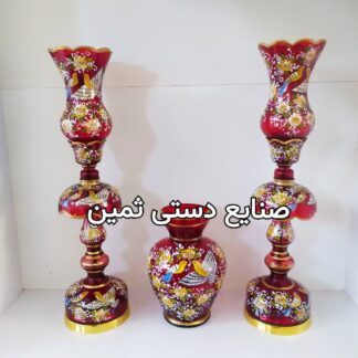 لاله شمعدان گل و پرنده پرکار