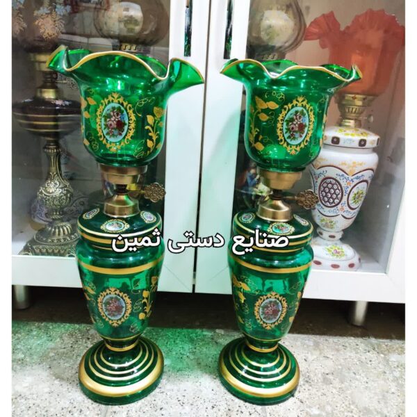 چراغ شمعدان لاله گل رز سلطنتی