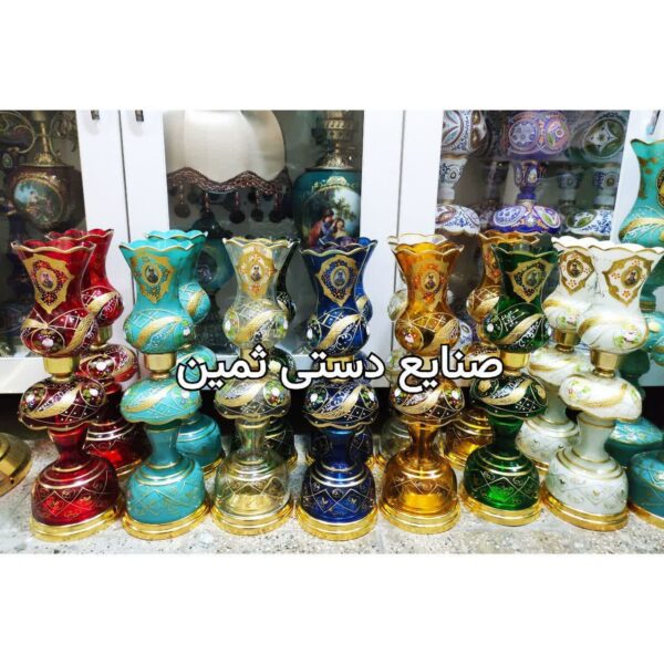 چراغ لاله شمعدان شاه عباسی با آویز