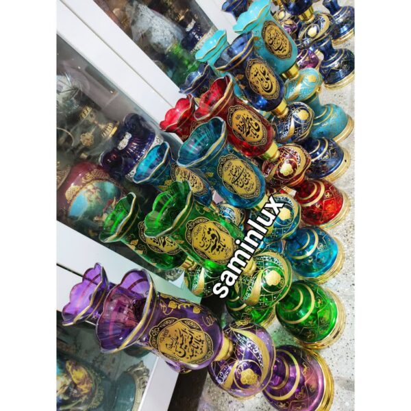 چراغ لاله شمعدان مذهبی کنارمنبری هیئت