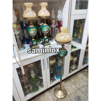 ست سه تیکه شمعدان لاله چراغ و کنار سالنی آنتیک