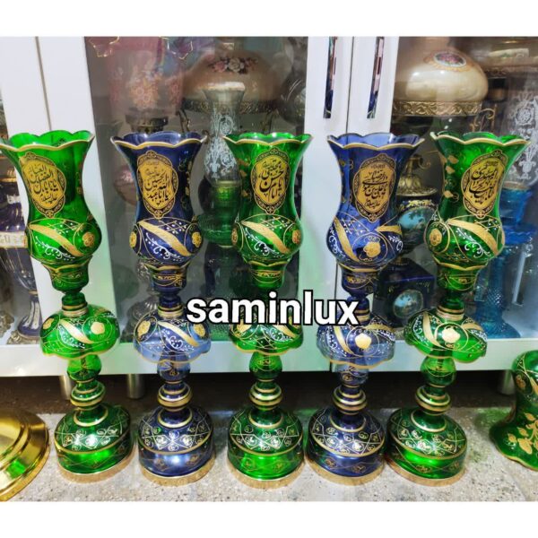 چراغ لاله شمعدان رومیزی مذهبی کنار منبری هیئت