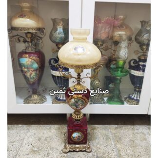 چراغ شمعدان پایه برنزی اصل ایتالیایی