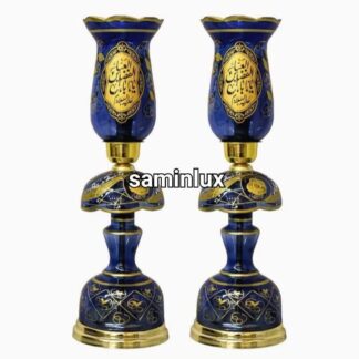 چراغ لاله شمعدان مذهبی کنار منبری هیئت