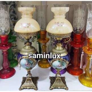 چراغ شمعدان لاله آنتیک لیلی مجنون برنزی