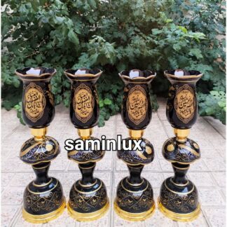 چراغ لاله شمعدان مذهبی کنار منبری هیئت