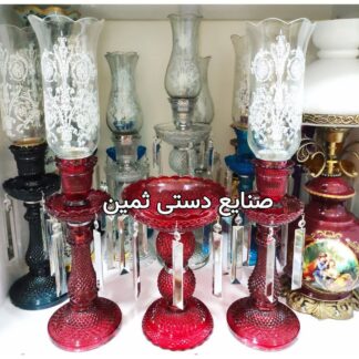 ست لاله شمعدان باکارا و لاستر باکارات