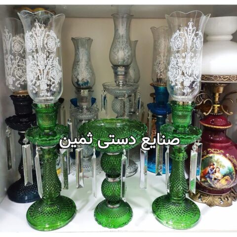 ست لاله شمعدان باکارا و لاستر باکارات