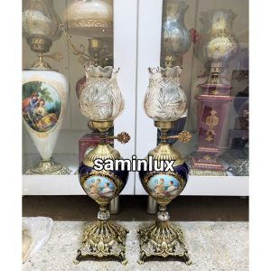 چراغ شمعدان لاله آنتیک چینی لیلی مجنون