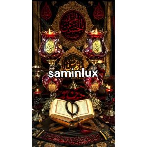چراغ شمعدان لاله پایه برنزی مذهبی انتیک