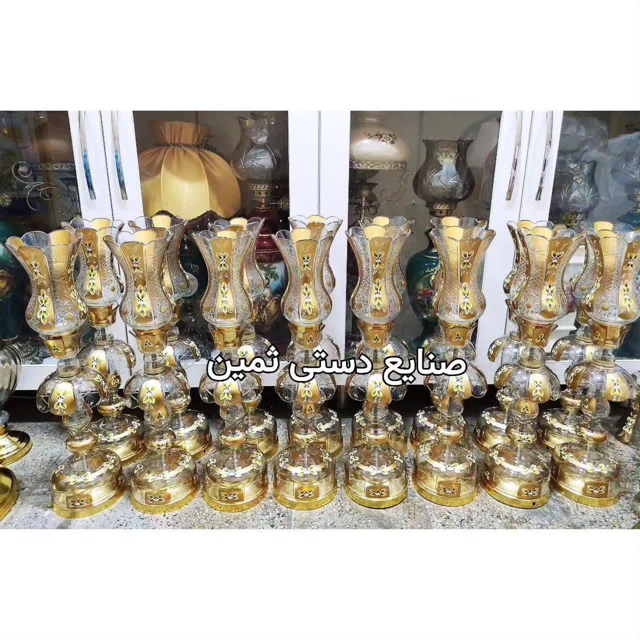 لاله شمعدان طرح چک تراش کریستالی