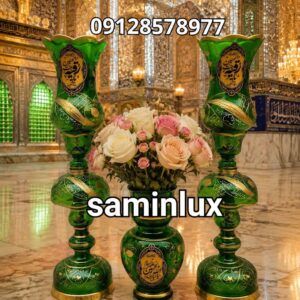 چراغ لاله شمعدان مذهبی کنار منبری ه‍یئت