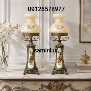 چراغ لاله شمعدان های رومیزی آنتیک