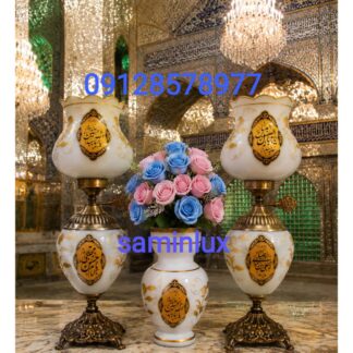 گلدان وچراغ لاله شمعدان مذهبی و کنار منبری و کنار سالنی هیئت