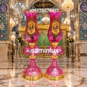 چراغ لاله شمعدان مذهبی و کنار منبری و کنار سالنی هیئت