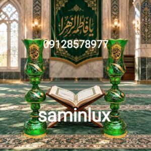 لاله شمعدان مذهبی و کنار منبری و کنار سالنی هیئت و چراغ دیوارکوب لاله مذهبی