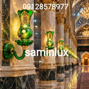 چراغ شمعدان لاله دیواری و رومیزی  و دیوارکوب لاله مذهبی  
