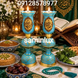 لاله شمعدان چراغ مذهبی و کنار منبری و کنار سالنی هیئت و چراغ دیوارکوب لاله مذهبی