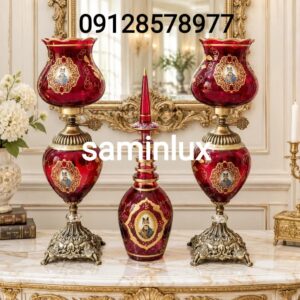چراغ لاله شمعدان شاه عباسی پایه آنتیک
