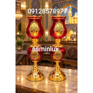 چراغ لاله شمعدان مذهبی و کنار منبری و کنار سالنی هیئت