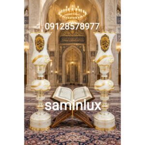 لاله شمعدان مذهبی و کنار منبری و کنار سالنی هیئت و چراغ دیوارکوب لاله مذهبی