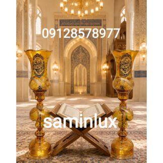لاله شمعدان مذهبی و کنار منبری و کنار سالنی هیئت و چراغ دیوارکوب لاله مذهبی