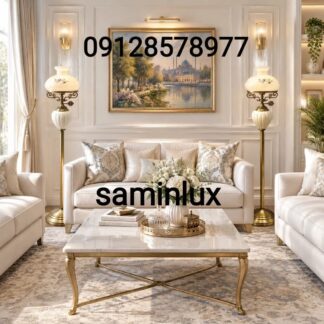 چراغ شمعدان کنار سالنی پایه آنتیک