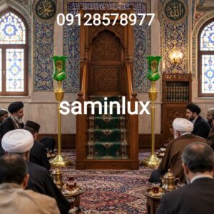 لاله شمعدان چراغ مذهبی و کنار منبری و کنار سالنی هیئت