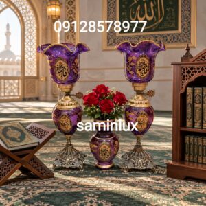 چراغ لاله شمعدان مذهبی و کنار منبری و کنار سالنی هیئت