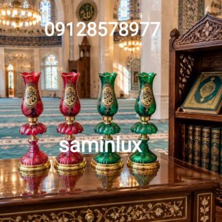 لاله چراغ شمعدان مذهبی و کنار منبری و کنار سالنی هیئت