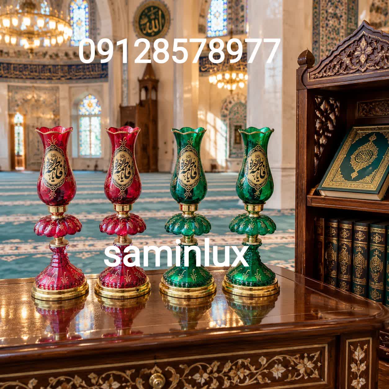 لاله چراغ شمعدان مذهبی و کنار منبری و کنار سالنی هیئت