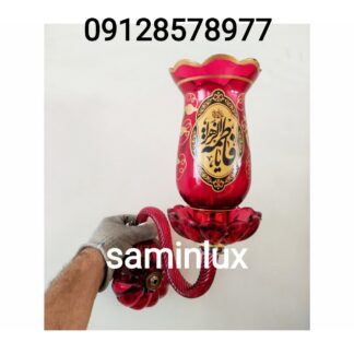 چراغ شمعدان لاله رومیزی و دیوار کوب لاله مذهبی 